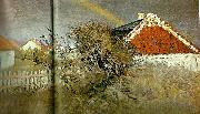 thorvald niss p. s kroyers forste atelier i skagen oil painting